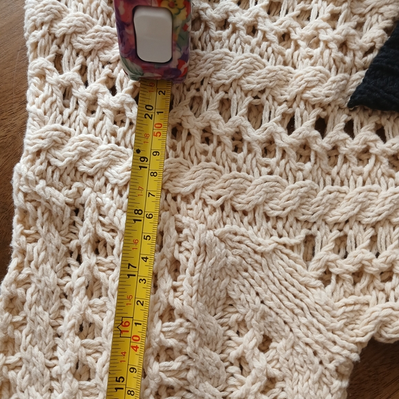 Kookai Women's Cream and Black Sweater - Picture 8 of 10